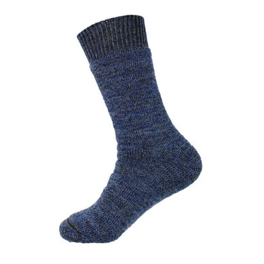Merino sock- Max Black/Blue/Grey