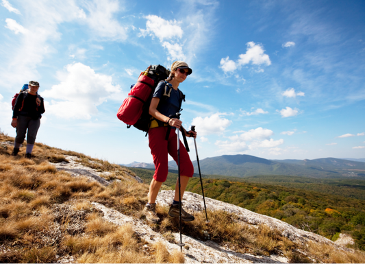 hikers wearing merino travel clothes