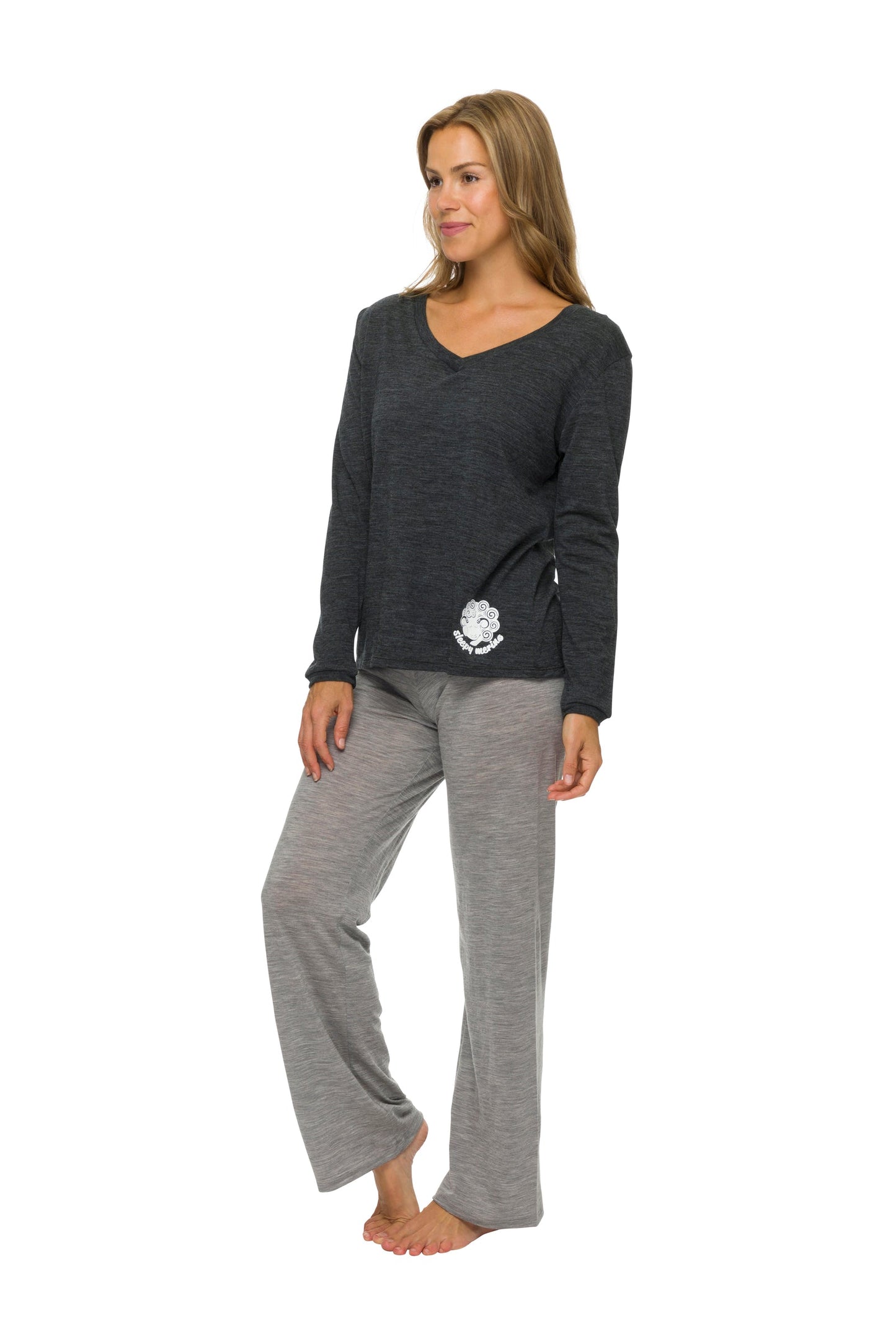 Women's Sleep Pants | 100% Merino Wool Grey Marle SALE
