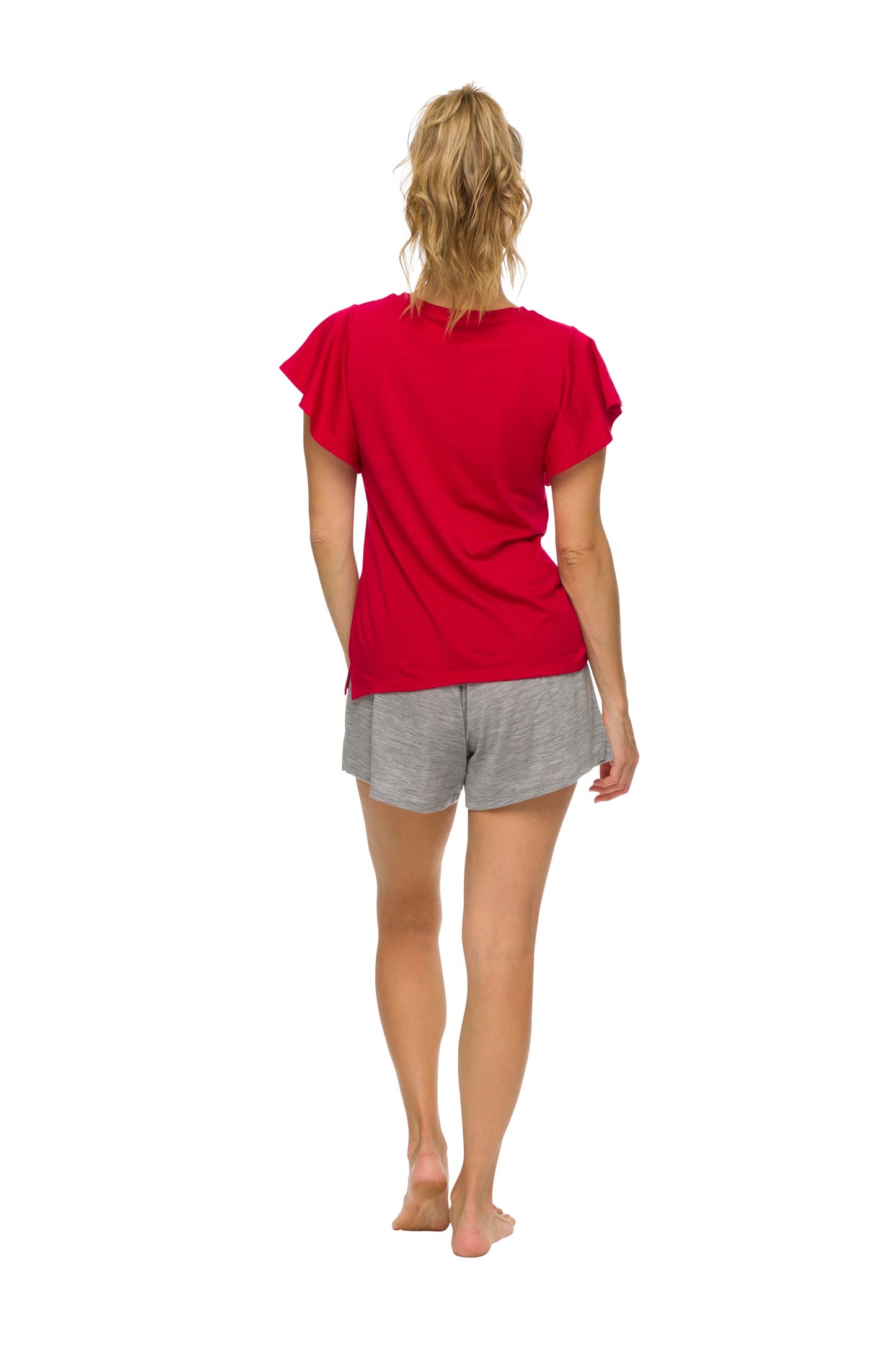 Women's Sleep Shorts | 100% Merino Wool Grey Marle SALE