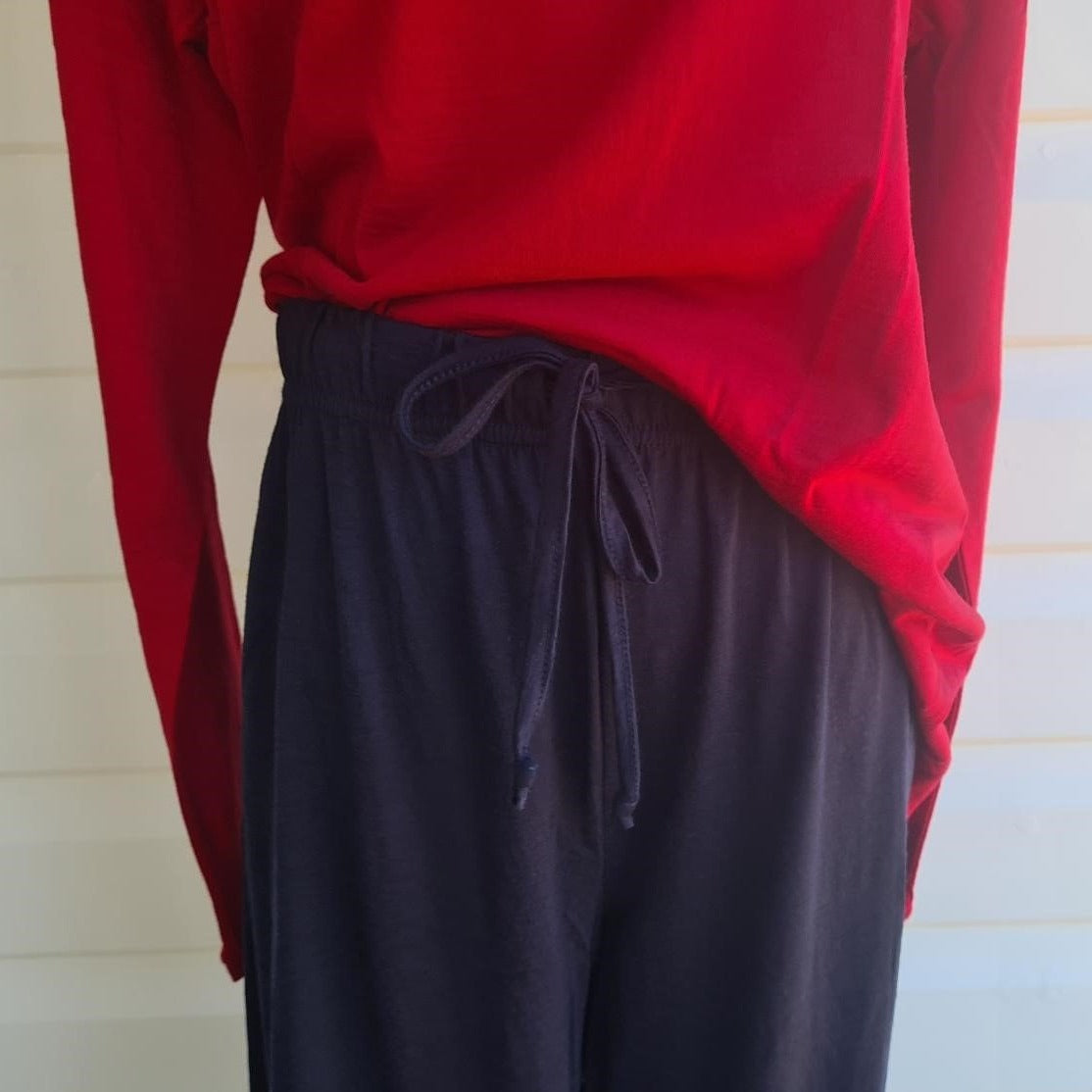 Women's Tracky/Sleep Pants | 100% Merino Wool Navy 170gsm